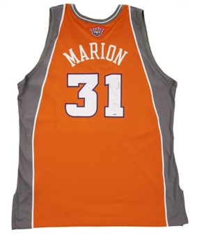 2003-04 Shawn Marion Game Used & Signed Suns Home Jersey